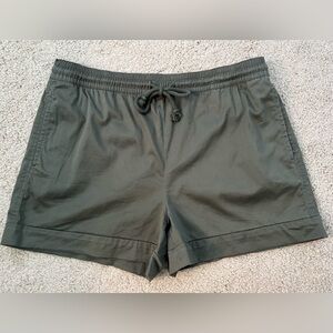Lou & Grey Olive Drawstring Athletic Shorts